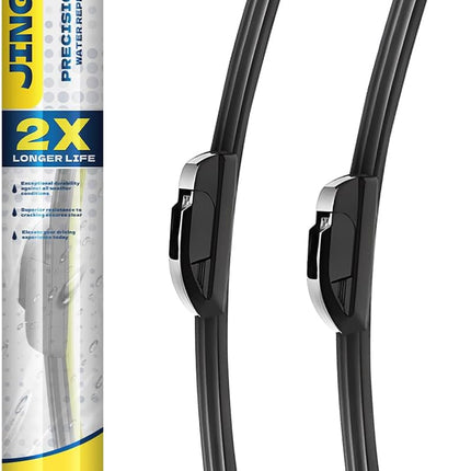 Water Repellent All-Season Windshield Wiper Blades for Driver and Passenger Side