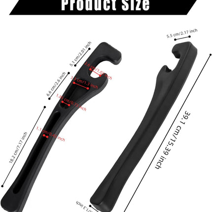 2-Piece Black Car Seat Gap Filler Organizer