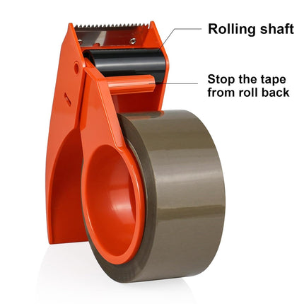 Heavy Duty Packing Tape with Dispenser, 1.88 in x 66 yd
