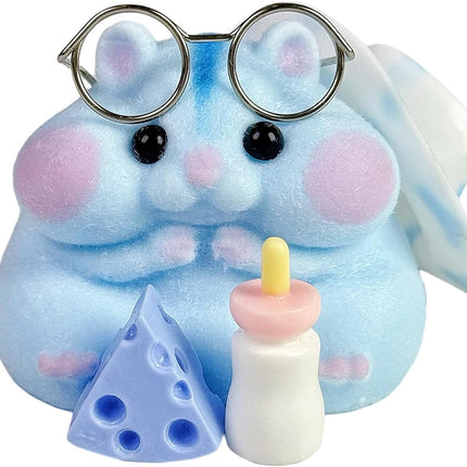 Blue Squishy Hamster Fidget Toy