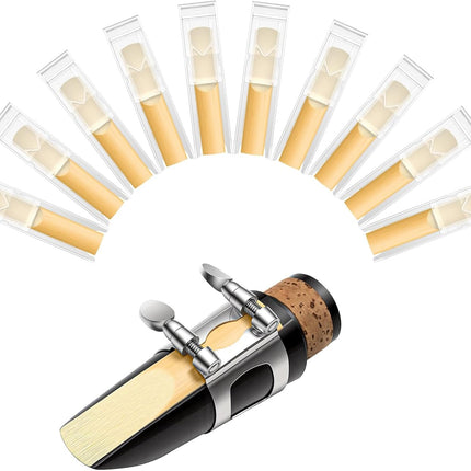 SourceToHome FuenteACasa New bee 10pcs Bb Clarinet Reeds Strength 3.0 Individually Packed with — Home & Lifestyle