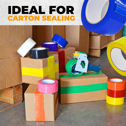 SourceToHome FuenteACasa WOD CSTC22SBA Black Carton Sealing Tape — Home & Lifestyle