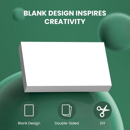 Blank 3x5 White Index Cards, 300 Double-Sided Cards