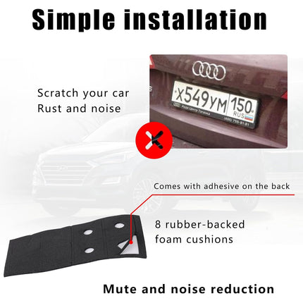 3rd-Gen Upgraded Anti-Theft License Plate Screws Kit, Stainless Steel M6 Fasteners with Caps