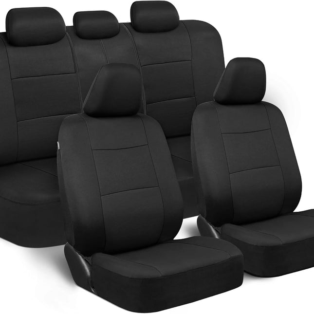 PolyPro Full Set Car Seat Covers in Solid Black