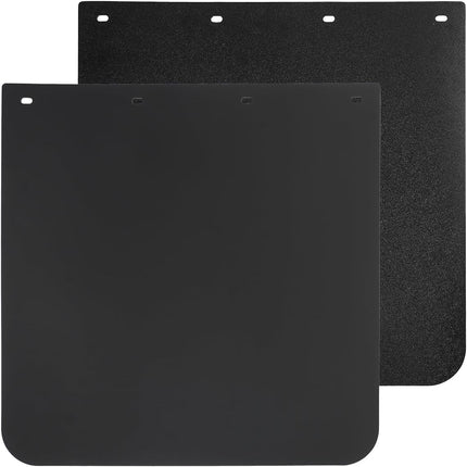 DriveForge ForjaRuta 24"x24" Black Polymer Mud Flaps with 24"x3" Reflective Tape — Auto & Moto