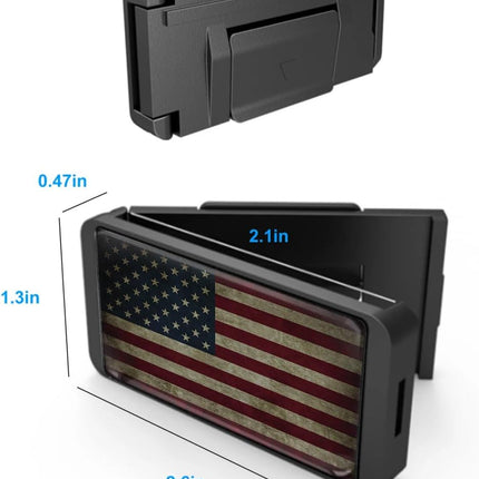 2-Piece American Flag Universal Seat Belt Shoulder Strap Adjuster Pads