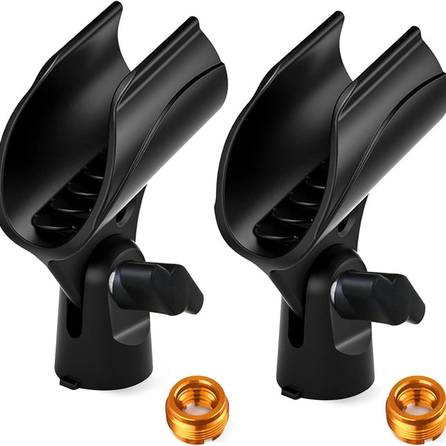 Universal Adjustable Microphone Clip with Screw Adapter
