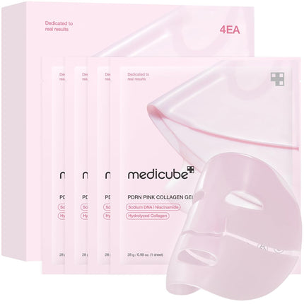 Jelly Gel Mask with Salmon DNA PDRN Pink Collagen, 28g x 4