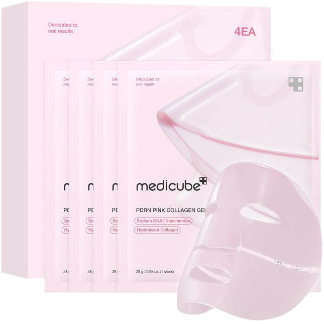 Jelly Gel Mask with Salmon DNA PDRN Pink Collagen, 28g x 4
