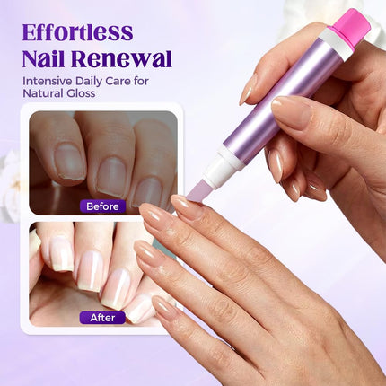 SourceToHome FuenteACasa 2-in-1 Cuticle Oil Pusher Pen, 2026 New Ceramic Cuticle Tool — Home & Lifestyle