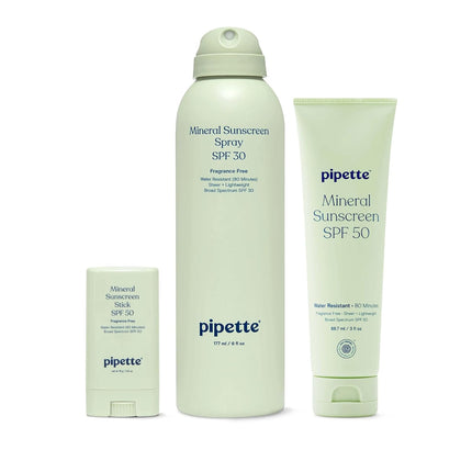 GlowEssence EsenciaLuz Pipette Baby Clean Mineral Sunscreen Trio, Includes Spray SPF 30 (6 Oz) — Beauty & Self-Care