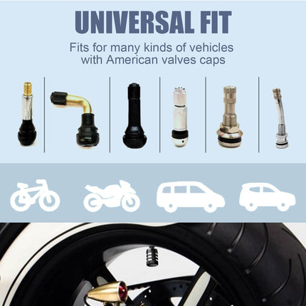 DriveForge ForjaRuta Tire Valve Stem Caps Cover - (5 Pack) Tire Air Cap N2 Nitrogen Metal with — Auto & Moto