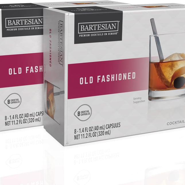 16-Pack Old Fashioned Mixer Capsules for Cocktail Machines