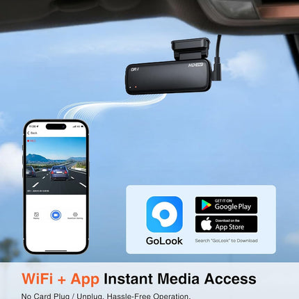 NexWave OndaNex AINAVI Front Dashcam for Cars, Mini 2K Dash Camera, Dash Cam Built-in WiFi — Smart Tech