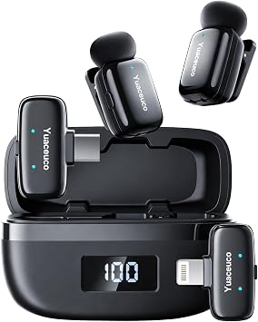Mini Wireless Lavalier Microphone with Noise Reduction