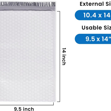 SourceToHome FuenteACasa SMART MATTER Poly Bubble Mailer 9.5x14" (Usable Size) — Home & Lifestyle