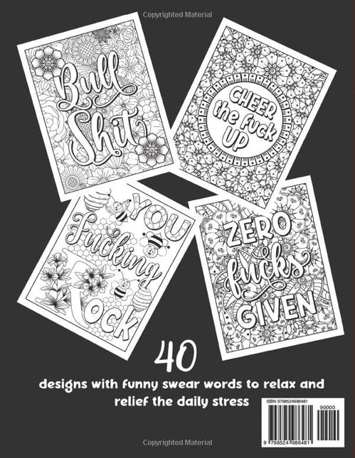 Adult Swear Words Coloring Book for Stress Relief