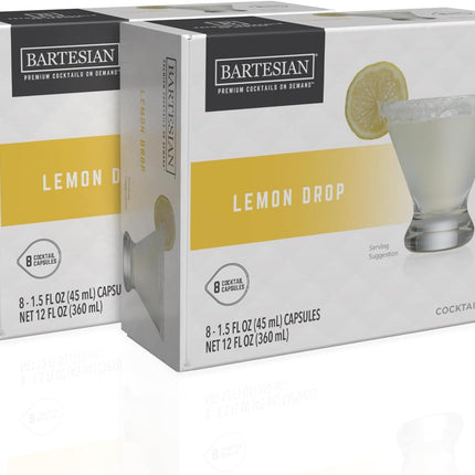 16-Pack Lemon Drop Mixer Capsules for Cocktail Machines