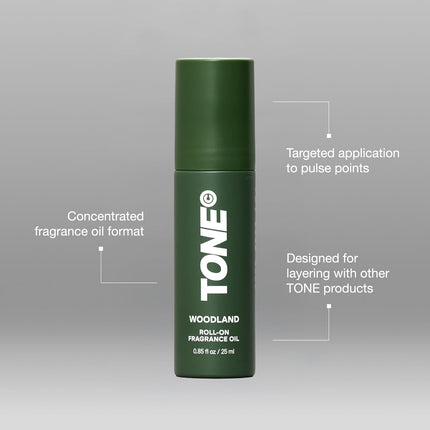 GlowEssence EsenciaLuz TONE Roll-on Fragrance Oil for Men, Woodland, Fragrance Oil with Notes of — Beauty & Self-Care