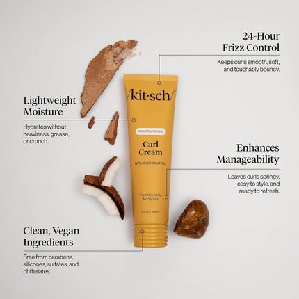 Moisturizing Curl Cream for Curly Hair, 5.3 oz