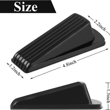 Door Stoppers for Bottom of Door, Rubber Wedge Door Stops
