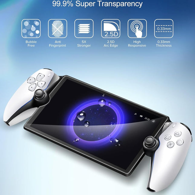 2-Pack Tempered Glass Screen Protector for 8-Inch Remote Player
