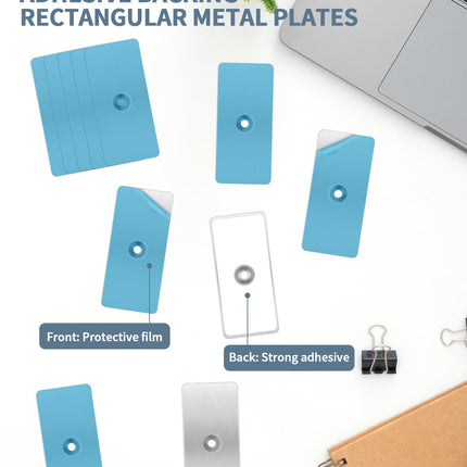 HomeChef ChefDelHogar 24 Pack Adhesive Metal Plates for Magnets, Ultra-Thin Metal Strips 2 x 0.96 — Kitchen & Home