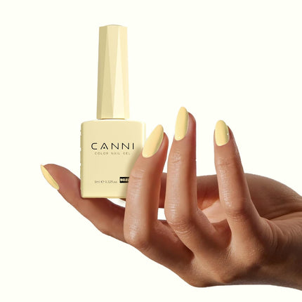 Pastel Yellow Gel Nail Polish