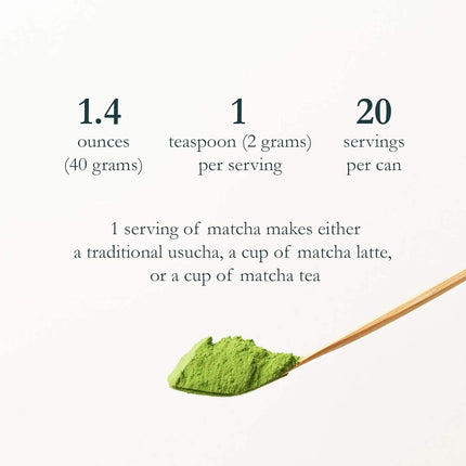 Superior Ceremonial Matcha Green Tea Powder from Uji, Kyoto - 40g