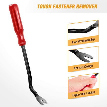 5-Piece Nylon Auto Trim Removal Tool Kit, Red