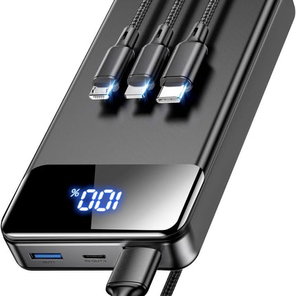 Portable Charger Power Bank, 60,000mAh 22.5W Fast Charging, Black