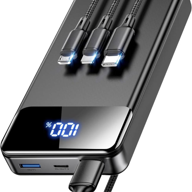 Portable Charger Power Bank, 60,000mAh 22.5W Fast Charging, Black