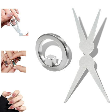 New Ring-Shaped Cat Eye Magnet for Nails, Hollow Cat Eye Magnet — Pet Supplies