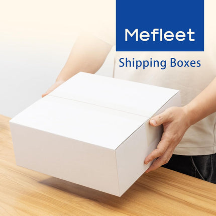 12x12x5" White Corrugated Shipping Boxes, 25 Pack
