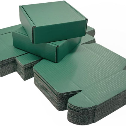 AuraHaus CasaAura 50 Pcs 4.7 x 4.7 x 1.6 Inches Mini Size Corrugated Cardboard Gift Boxes — Home Decor & Ambiance
