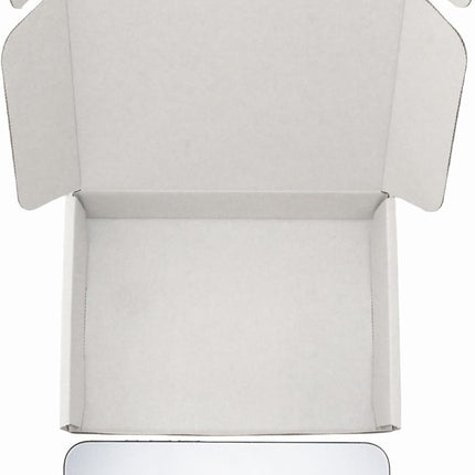 7x5x2 Inch Small Shipping Boxes 50-Pack, White Corrugated Cardboard Mailer Boxes