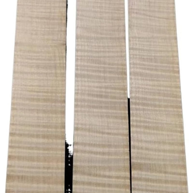 3-Piece Maple Violin Rib Blanks for 4/4 Violin