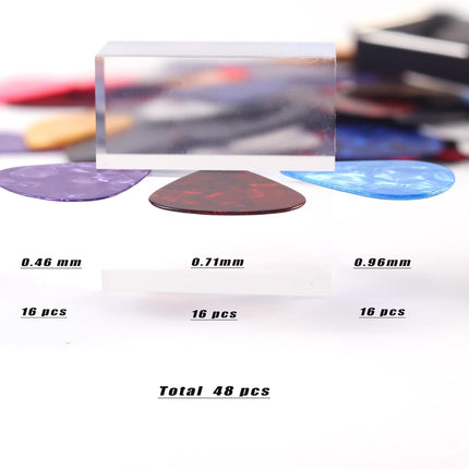 SourceToHome FuenteACasa 3 Thickness Guitar Picks,48 Pcs Fishkonw Guitar Picks — Home & Lifestyle
