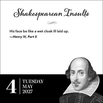 SourceToHome FuenteACasa Shakespearean Insults 2027 Day-to-Day Calendar — Home & Lifestyle