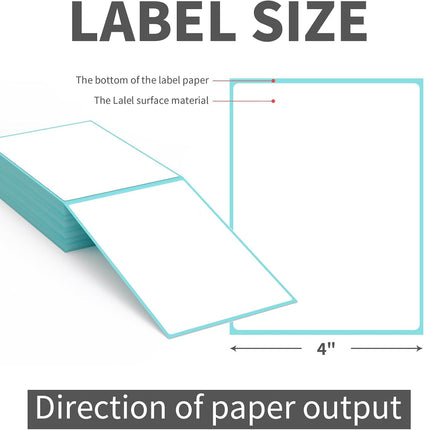 9527 Product Fanfold 4 x 6 Direct Thermal Labels White Perforated Shipping Labels