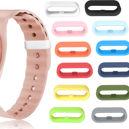 SourceToHome FuenteACasa Multi-Color Band Keeper, Magic band locks, Silicone Fastener Rings — Home & Lifestyle