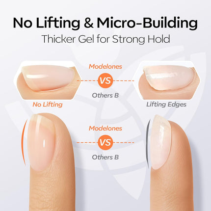 Clear Gel Base and No Wipe Glossy Top Coat Set, 15 ML
