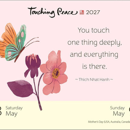 SourceToHome FuenteACasa Thich Nhat Hanh 2027 Day-to-Day Calendar: Touching Peace — Home & Lifestyle