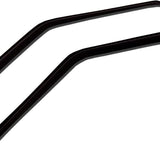 Outside Mount Window Visor Deflector Rain Guard Dark Smoke 2-pc Set
