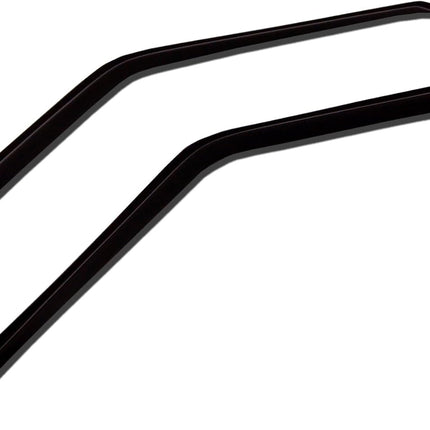 Outside Mount Window Visor Deflector Rain Guard Dark Smoke 2-pc Set