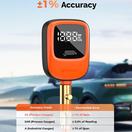 Digital Tire Pressure Gauge 0-250 PSI with Rubber Hose