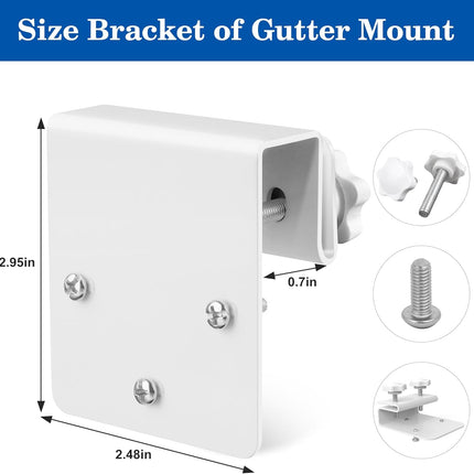 NexWave OndaNex 2 Pack Gutter Mount Bracket for Eufy Security SoloCam S340/E30/E42 and 4G — Smart Tech