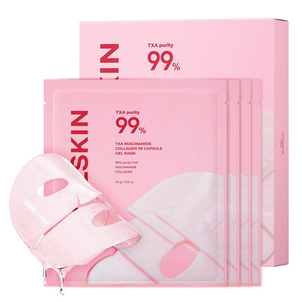 TXA Pink Capsule Gel Overnight Face Mask, 30g x 4