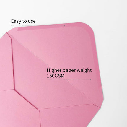 Pink A7 V-Flap Envelopes, 30 Pack for 5x7 Cards and Photos